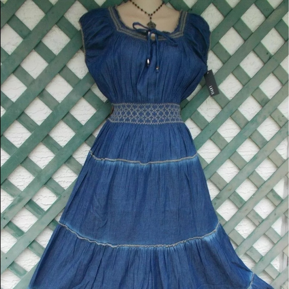 COPY - Lapis Denim Dress NWT